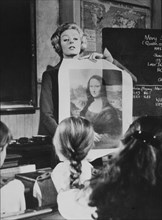 Maggie Smith and Classroom of Students, on-set of the Film, "The Prime of Miss Jean Brodie", 1969