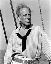 Melvyn Douglas, on-set of the Film, "Billy Budd" directed by Peter Ustinov, 1962