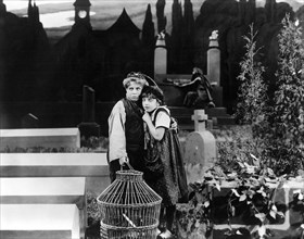 Tula Belle and Robin Macdougall, on-set of the Film, "The Blue Bird" directed by Maurice Tourneur, 1918