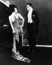 Alla Nazimova and Rudolph Valentino, on-set of the Silent Film, "Camille", 1921