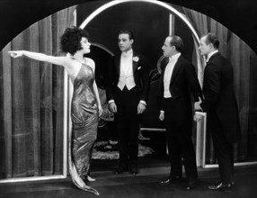 Alla Nazimova, Rudolph Valentino, Arthur Hoyt and Rex Cherryman, on-set of the Silent Film, "Camille", 1921