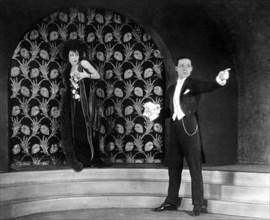 Alla Nazimova and Rudolph Valentino, on-set of the Silent Film, "Camille", 1921