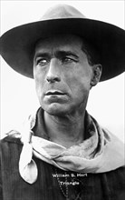 William S. Hart, American Actor, Portrait from Movie Still, circa 1915