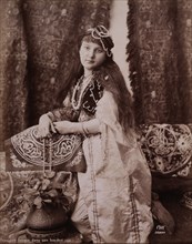 Young Turkish Princess Relaxing in her Boudoir, circa 1880