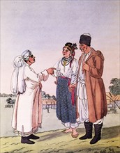 Old Woman and Peasant Couple, from Travels Through the Southern Provinces of the Russian Empire in the Years 1793 & 1794