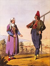 Arnaute Man and Woman of the Crimea, from Travels Through the Southern Provinces of the Russian Empire in the Years 1793 & 1794