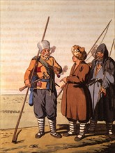 Tartar Shepherd with Two Men, from Travels Through the Southern Provinces of the Russian Empire in the Years 1793 & 1794