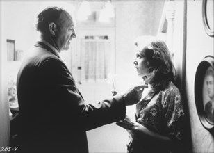 Gene Hackman and Frances McDormand, on-set of the Film, "Mississippi Burning", 1988