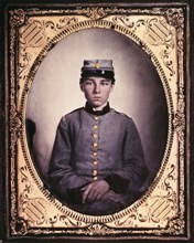 Private Edwin Francis Jemison, Confederate Soldier, 2nd Louisiana Regiment, C.S.A. Killed at Malvern Hill, 1862