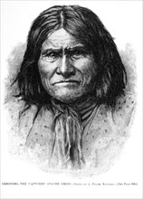 Geronimo, the Captured Apache Chief, Illustration, Harper's Weekly, September 18, 1886