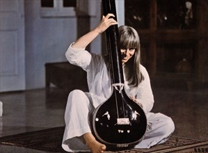 Rita Tushingham, on-set of the Film, "The Guru", 1969