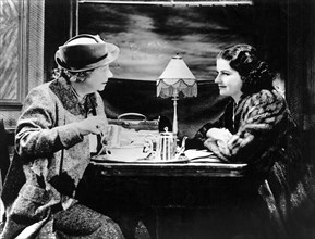 Dame May Whittey, Margaret Lockwood, on-set of the Film, "The Lady Vanishes", 1938