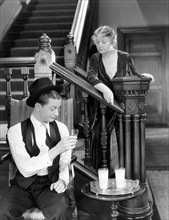 Robert Young, Laura Hope Crews, on-set of the Film, "New Morals for Old", 1932