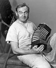 Barry Fitzgerald, on-set of the Film, "Two Years Before the Mast", 1946