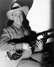 Roy Rogers, on-set of the Film, "Under Western Stars", 1938