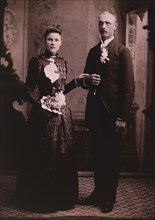Wedding Couple, Portrait, Mankato, Minnesota, USA, circa 1900