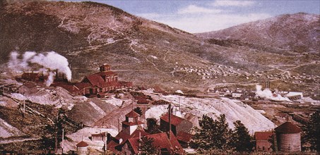 Battle Mountain Mines, Cripple Creek, Colorado, USA, circa 1900
