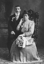 Wedding Couple, Portrait, USA, circa 1920