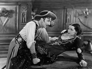 John Halliday & Kay Strozzi, on-set of the Film, "Captain Applejack", 1931