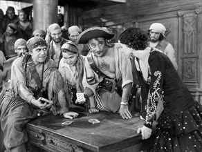 John Halliday, (center), Kay Strozzi, (right), on-set of the Film, "Captain Applejack", 1931