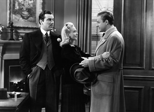 Cesar Romero, Carole Landis, Richard Derr, on-set of the Film, "A Gentleman at Heart", 20th Century Fox, 1942