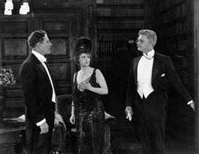 James Kirkwood, Fontaine La Rue, Alan Hale, on-set of the Silent Film, "The Great Impersonation", 1921