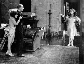 Marion Byron, Gladden James, Dorothy Mackaill, on-set of the Film, "His Captive Woman", 1929