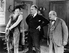 Betty Blythe, Alexander Carr, George Sidney, on-set of the Silent Film, "In Hollywood with Potash and Perlmutter", 1924