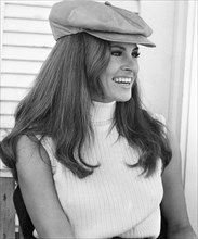 Raquel Welch, Portrait, on-set of the Film, "Lady in Cement", 1968