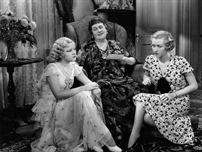 Gertrude Messinger, Alison Skipworth, Evalyn Knapp, on-set of the Film, "Madame Racketeer", 1932