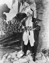 Rudolph Valentino, on-set of the Silent Film, "The Son of The Sheik", 1926