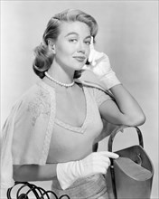 Dorothy Malone, American Actress, Publicity Portrait, 1957