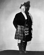 Sir Harry Lauder, Scottish Comedian and Singer, Portrait in Kilt, circa 1930's