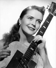 Mary Ford, American Singer and Guitarist, Portrait with Guitar, circa 1950's
