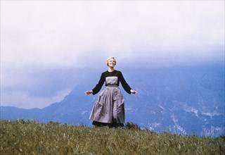 Julie Andrews, on-set of the Film, "The Sound of Music", 1965