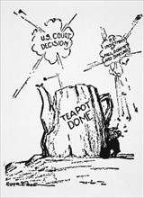 Teapot Dome Scandal, Political Cartoon, 1920's
