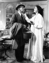 Spencer Tracy, Katharine Hepburn, on-set of the Film, "Adam's Rib", 1949