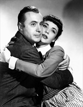 Charles Boyer, Jennifer Jones, on-set of the Film, "Cluny Brown", 20th Century Fox, 1946