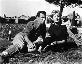 Bobby Darin, Sandra Dee, on-set of the Film, "Come September", 1961