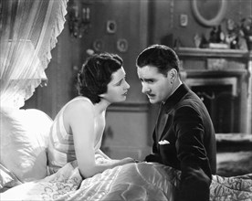 Kay Francis, Ronald Colman, on-set of the Film, "Cynara", 1932