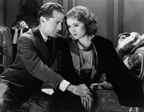 Morgan Farley, Nancy Carroll, on-set of the Film, "The Devil's Holiday", 1931