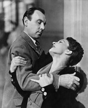 Ralph Richardson, Sonia Dresdel, on-set of the film, "The Fallen Idol", 1948