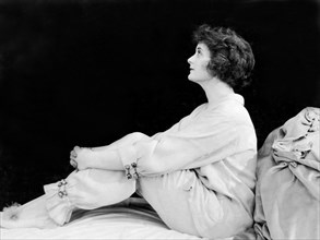 Billie Burke, on-set of the Silent Film Serial, "Gloria's Romance", 1916