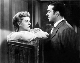 Alice Faye, John Payne, on-set of the Film, "Hello, Frisco, Hello", 20th Century Fox, 1943