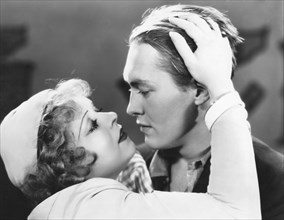 Clara Bow, Richard Cromwell, on-set of the Film, "Hoopla", 20th Century Fox, 1933