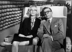 Marilyn Monroe, David Wayne, on-set of the Film, "How to Marry a Millionaire", 20th Century Fox, 1953