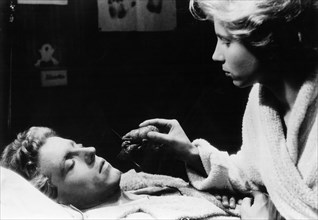 Edouard Dermithe, Nicole Stephane, on-set of the Film, "Les Enfants Terribles", 1950