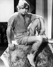 Douglas Fairbanks, on-set of the Film, "Mr. Robinson Crusoe", 1932