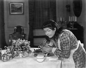 Mary Philbin, on-set of the Silent Film, "Stella Maris", 1925