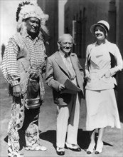 Jim Thorpe, Carl Laemmle, Lucille Browne, Portrait, circa 1930's